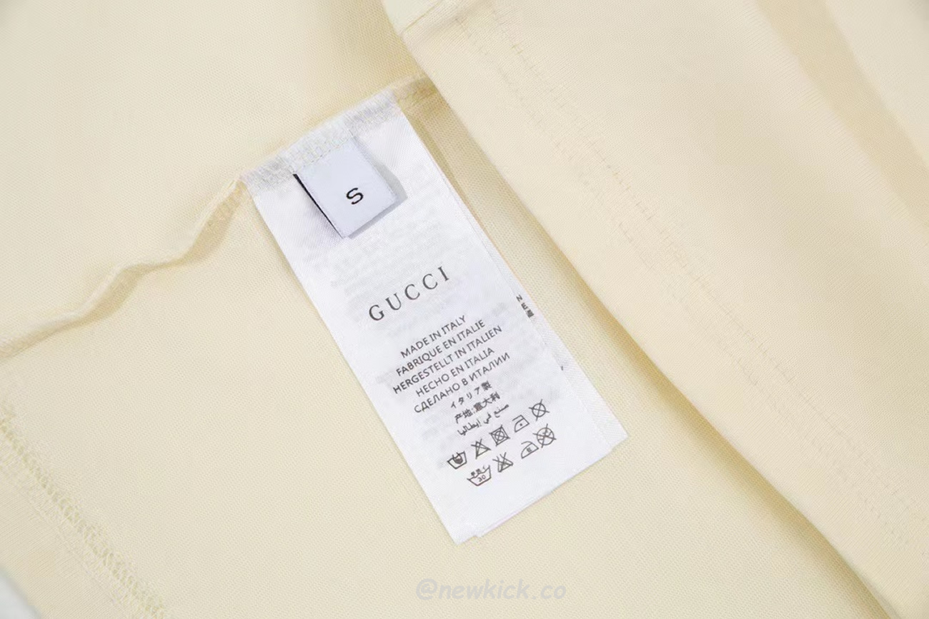 Gucci X Adidas Trefoil Print T Shirt Off White Ss22 (3) - newkick.app