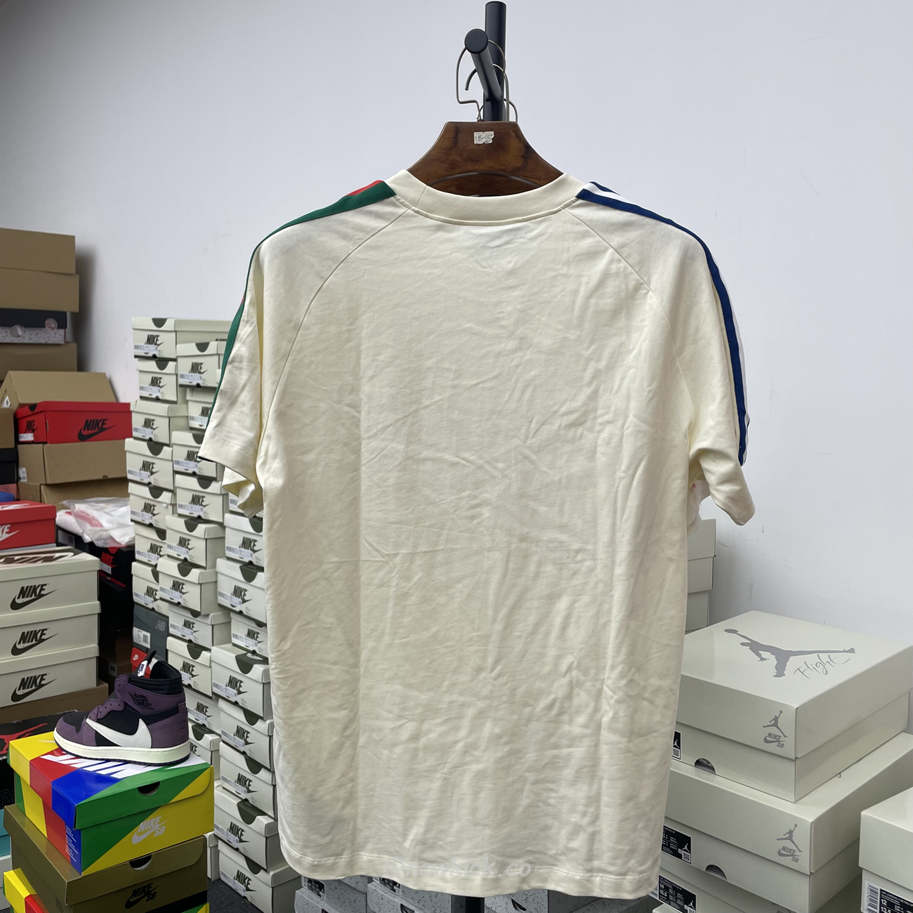 Gucci X Adidas Trefoil Print T Shirt Off White Ss22 (9) - newkick.app