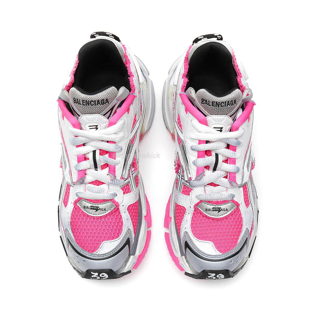 Balenciaga Runner Panelled Pink Sneakers (3) - newkick.app