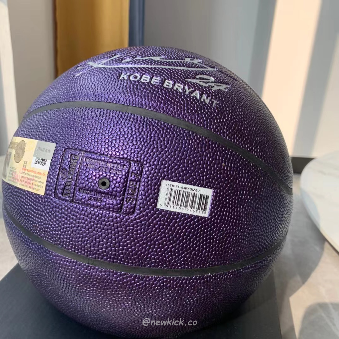 Spalding Kobe Bryant 24k Basketball Black Purple (6) - newkick.app