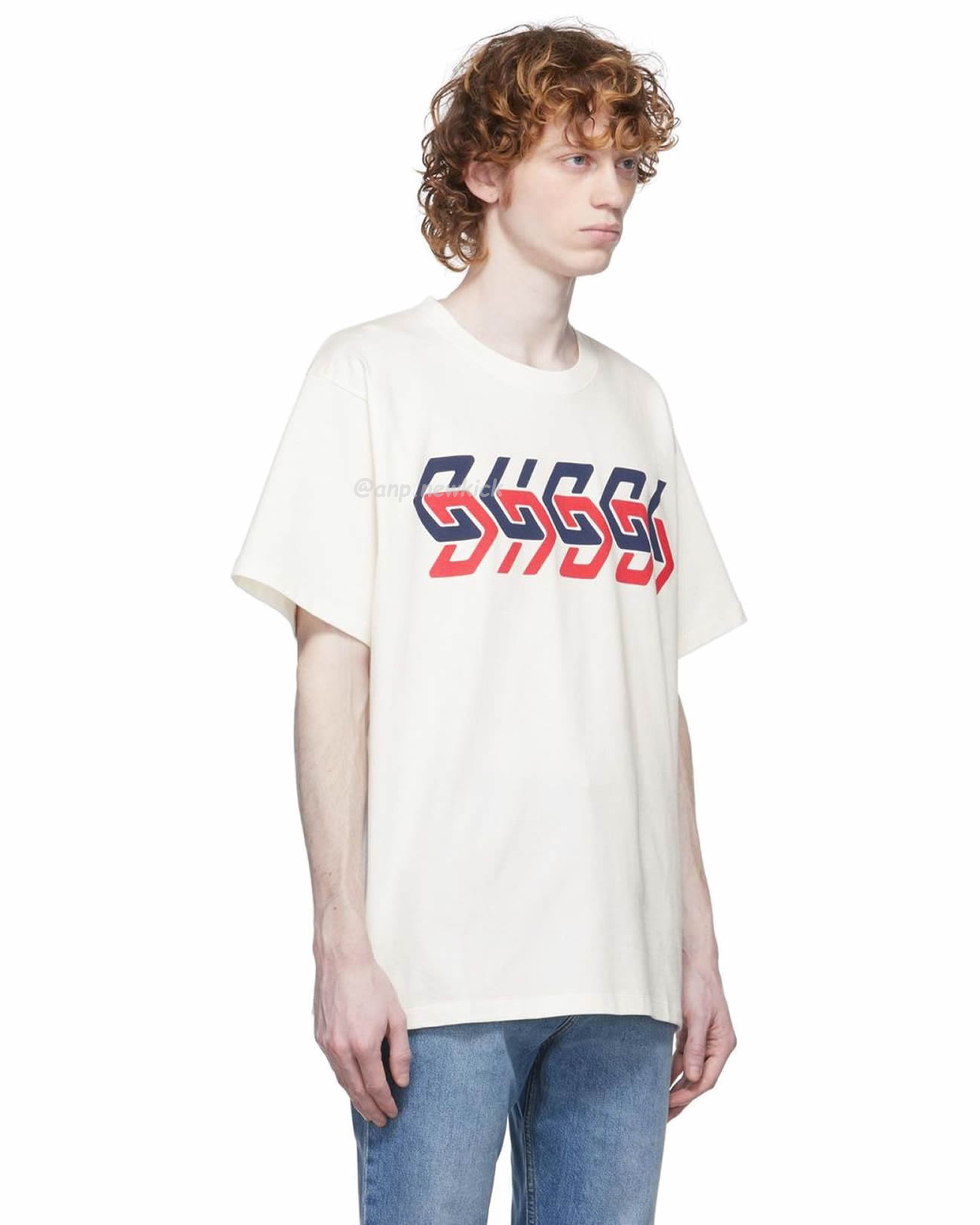 Gucci Mirror Print Oversize Cotton T Shirt (11) - newkick.app