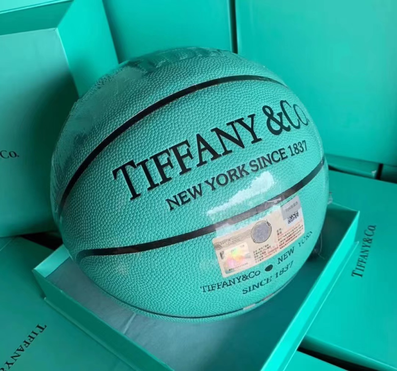 Tiffany X Cat Street X Spalding Basketball Tiffany Blue (5) - newkick.app