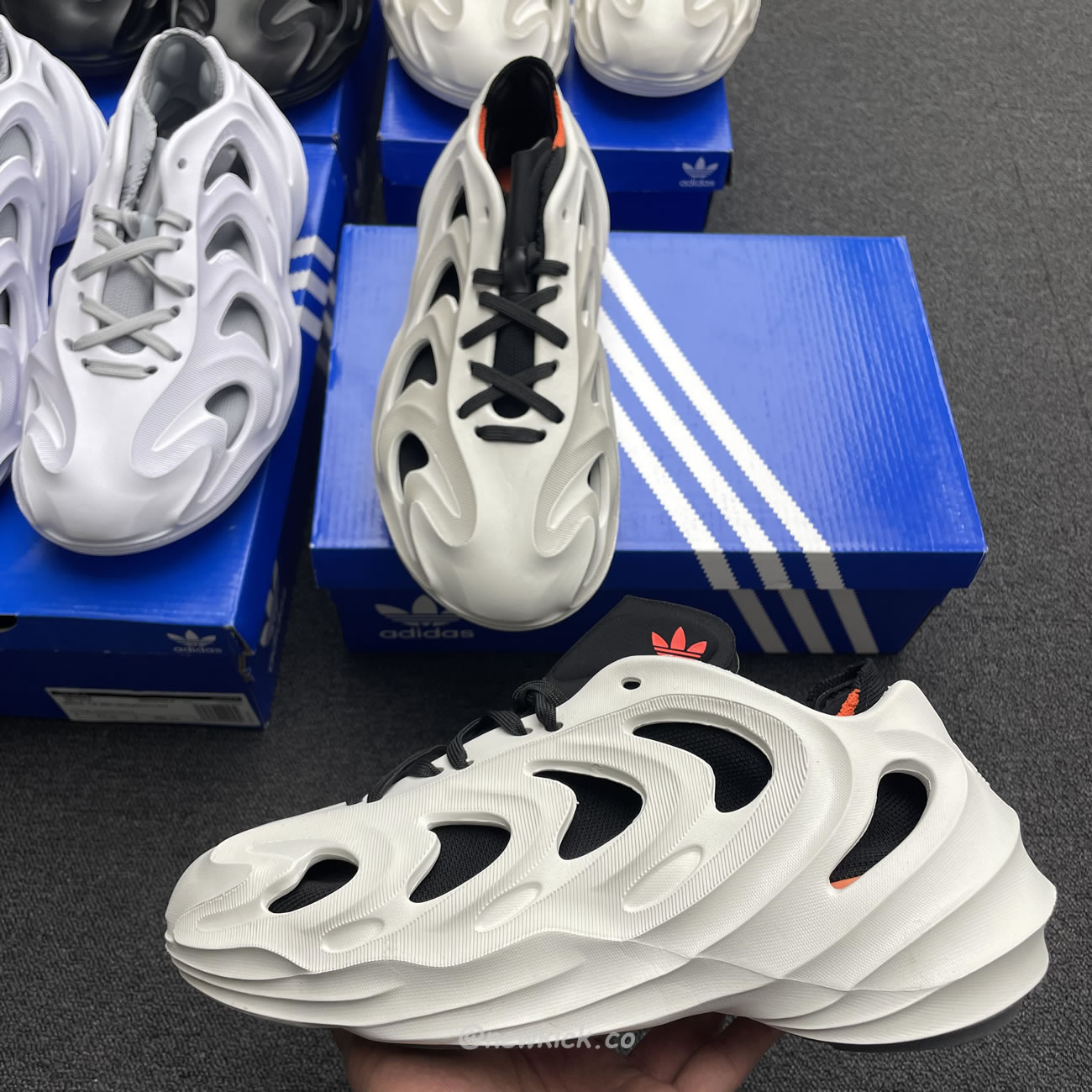 Adidas Adifom Q Wonder White Core Black Orange Grey (13) - newkick.app