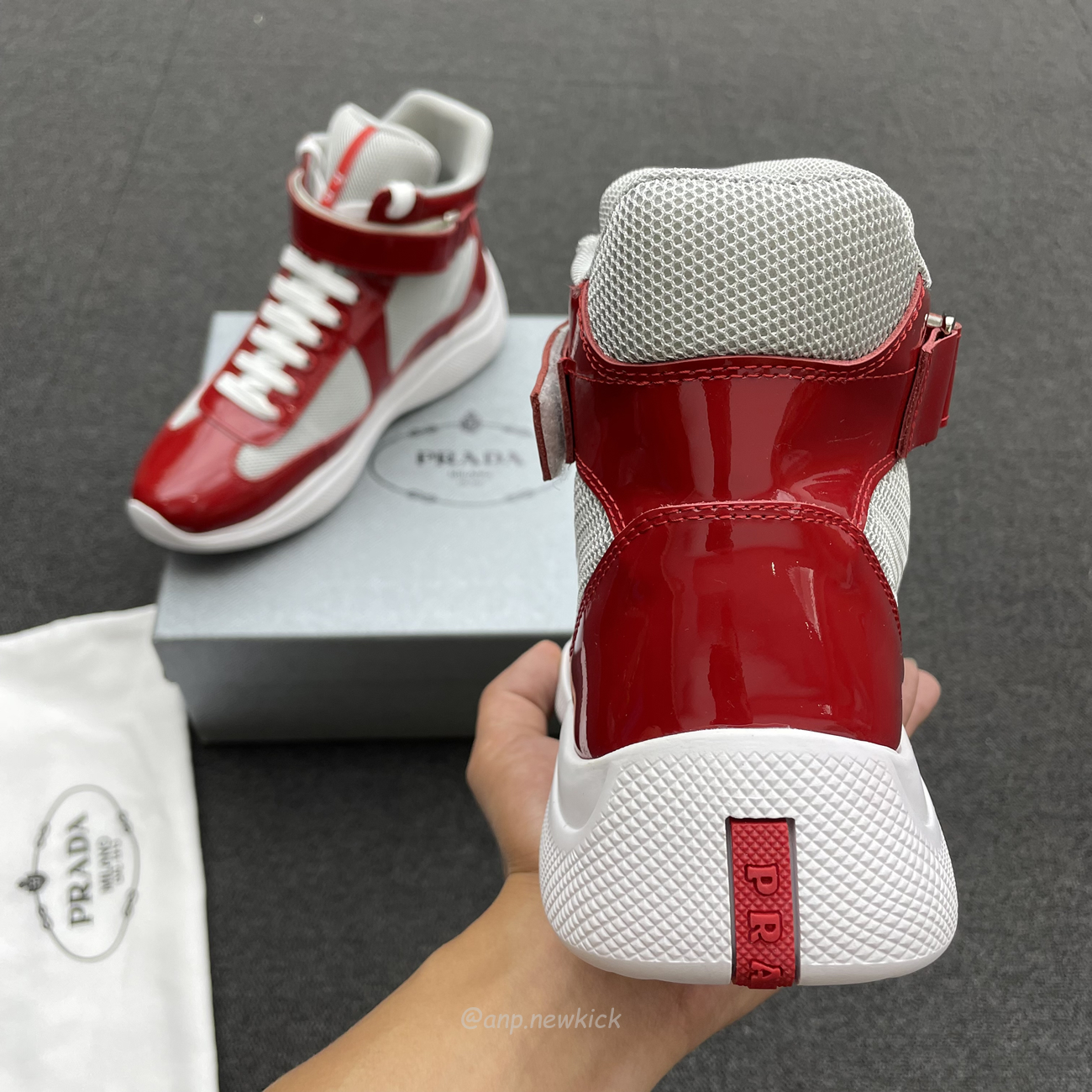 Prada Americas Cup High Top Sneakers (8) - newkick.app