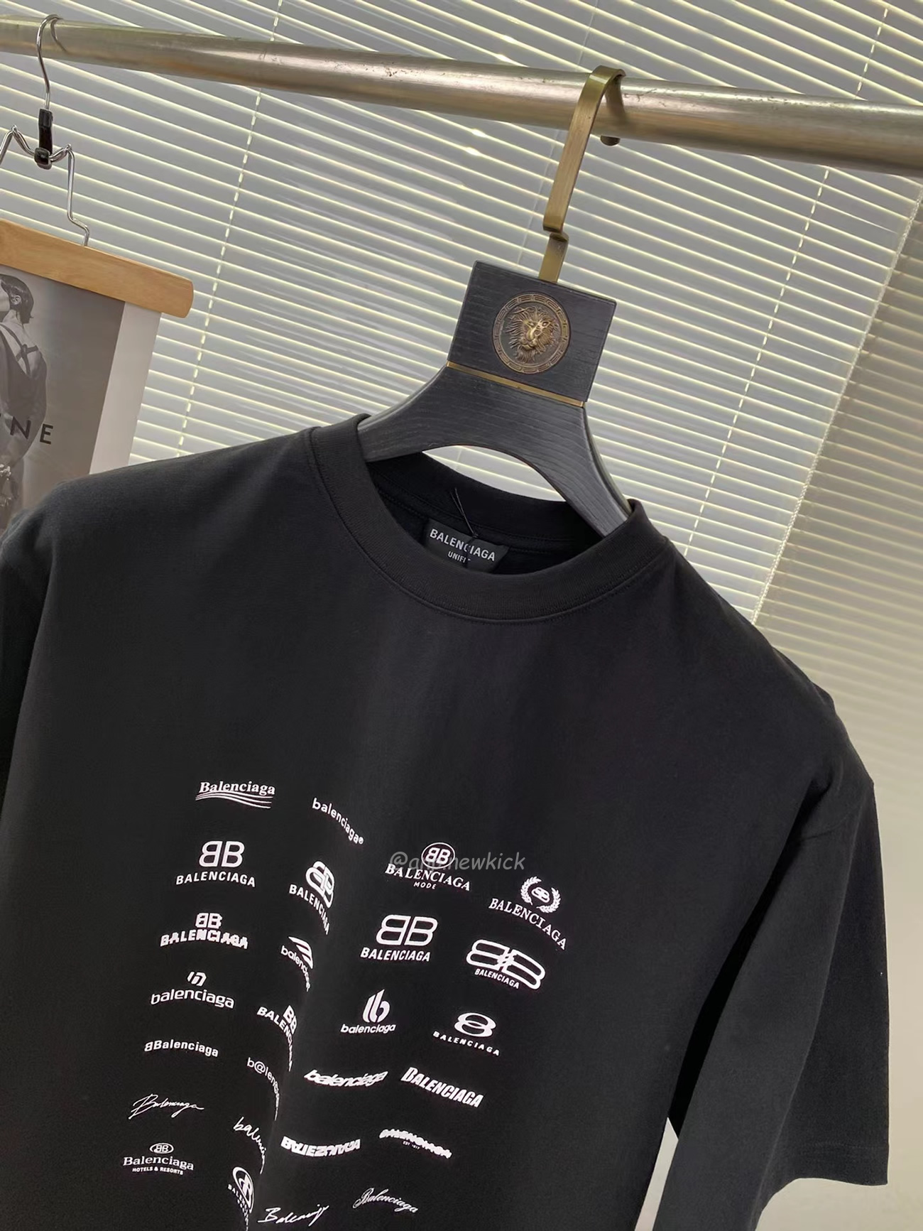 Balenciaga Archives Logo Printed Cotton T Shirt (2) - newkick.app