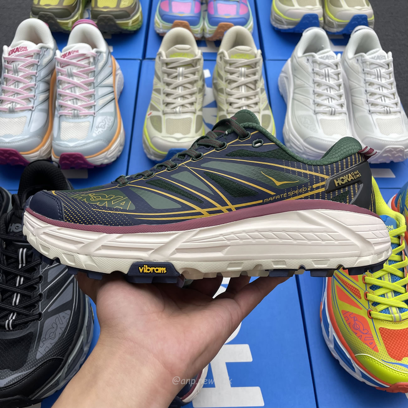 Hoka One One Mafate Speed 2 Black Castlerock 1126851 Bcstl (15) - newkick.app