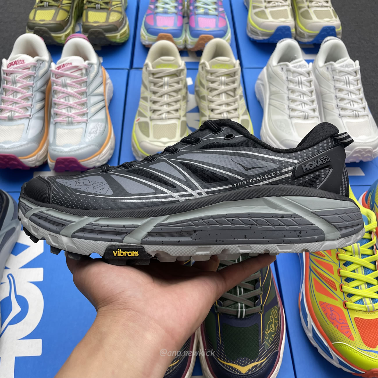 Hoka One One Mafate Speed 2 Black Castlerock 1126851 Bcstl (3) - newkick.app