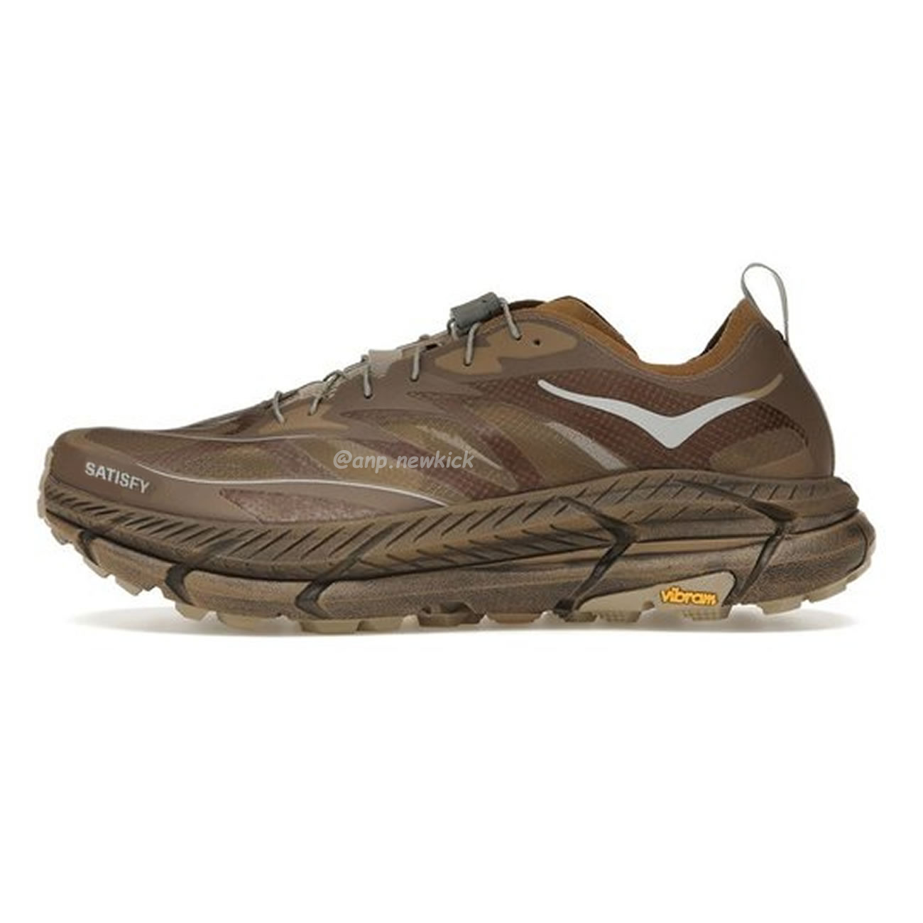 Hoka One One Mafate Speed 4 Lite Satisfy Bone Coffee Rubber Sulfur 1157050 Bone (10) - newkick.app