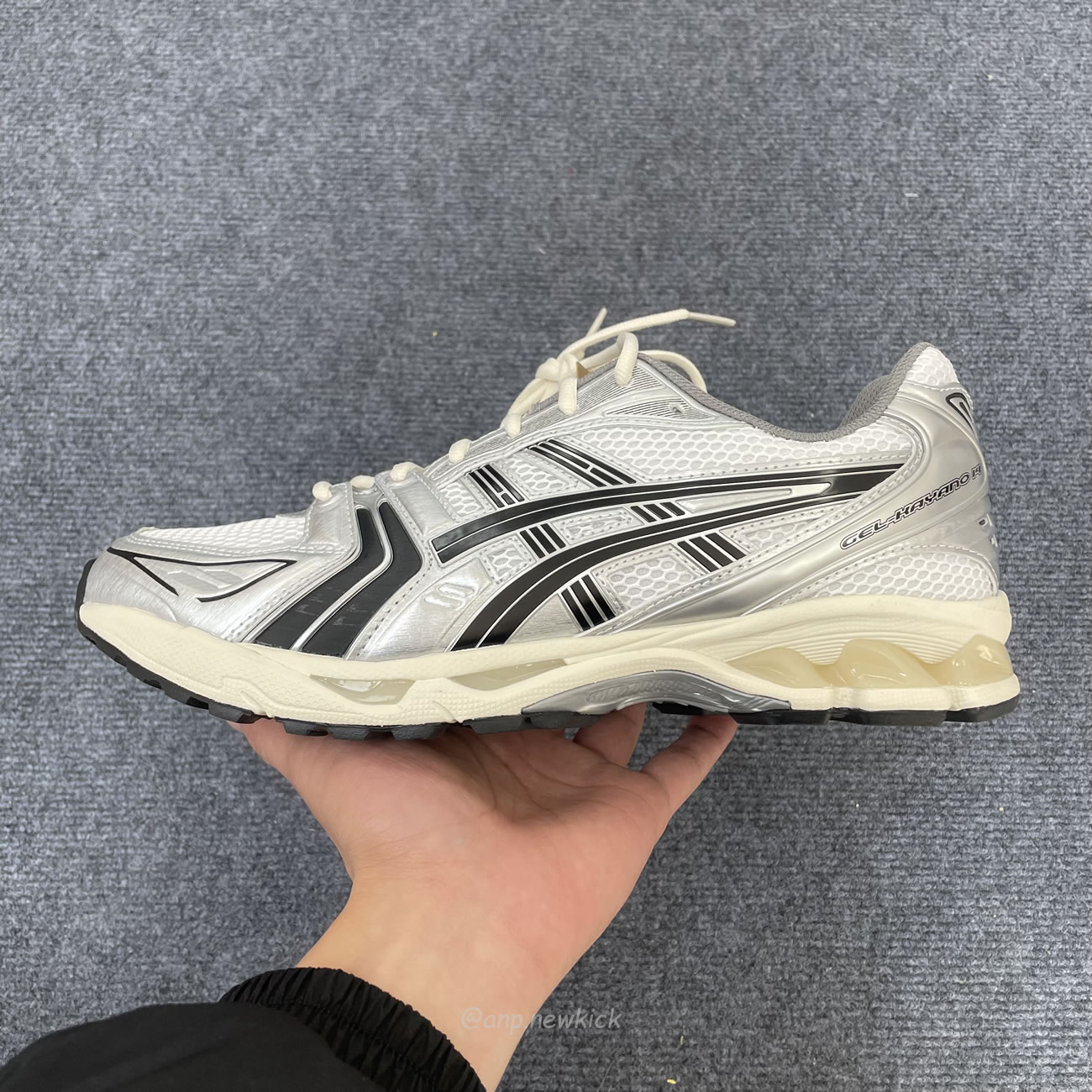 Asics Gel Kayano 14 Jjjjound Silber Schwarz 1201a457 101 (6) - newkick.app