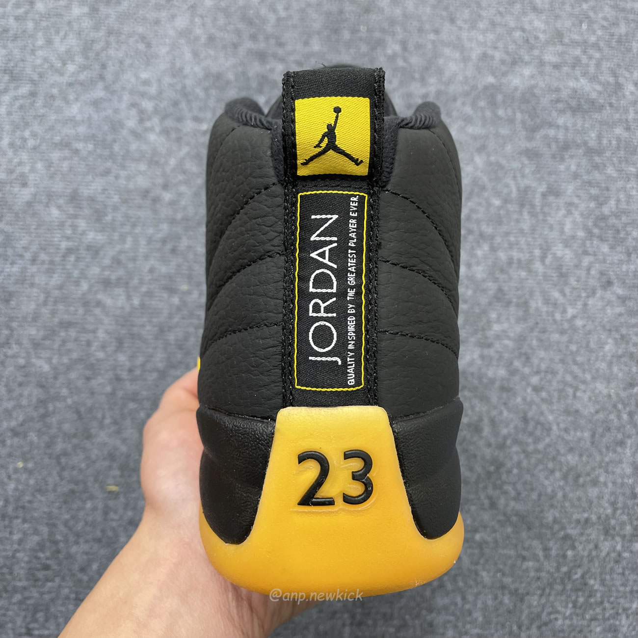 Air Jordan 12 Retro Black University Gold 130690 070 (3) - newkick.app