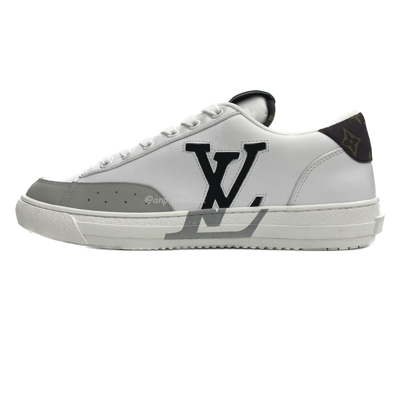 Louis Vuitton Charlie Trainers White Cacoa Brown Black 1a9jn8 (1) - newkick.app