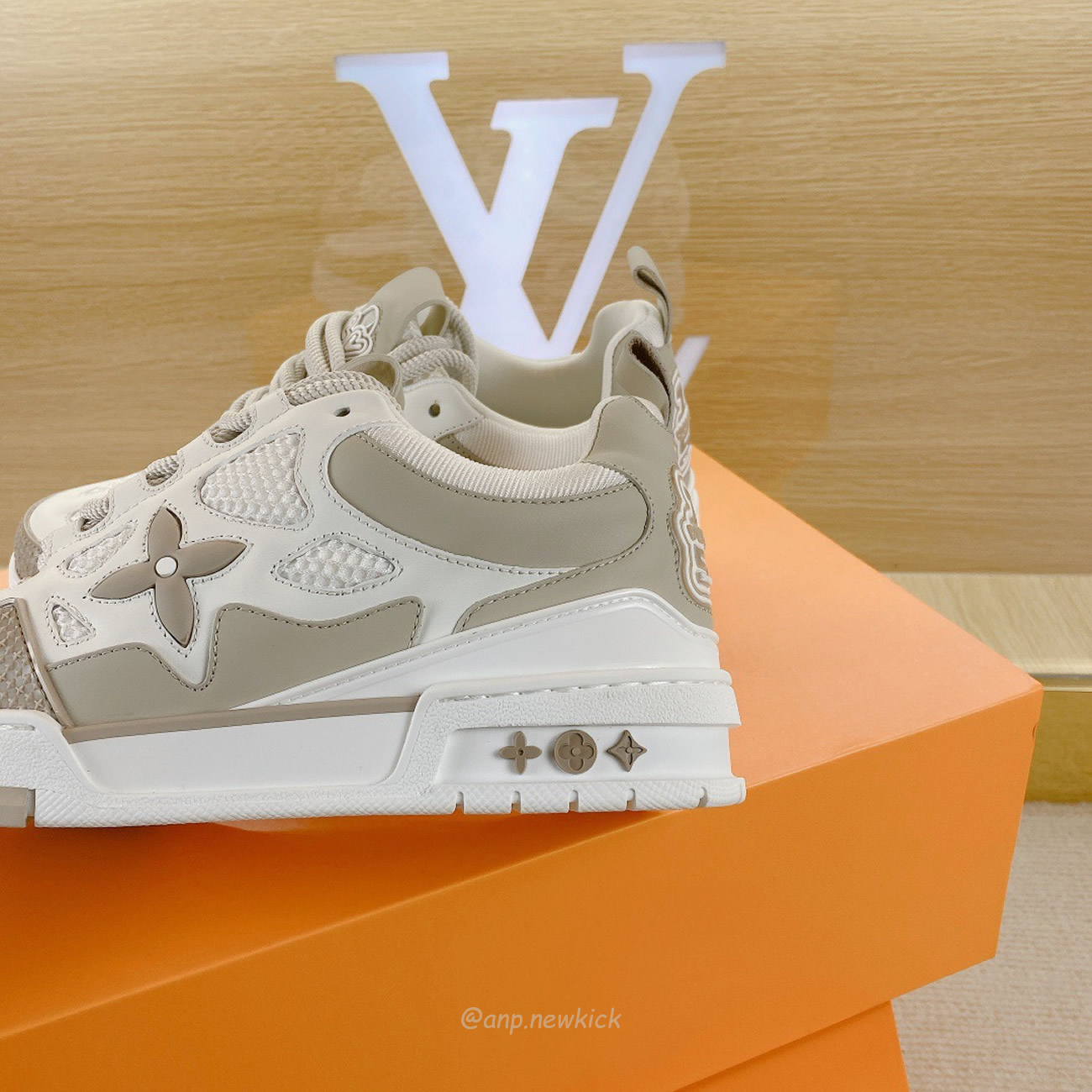 Louis Vuitton Lv Skate Sneaker Beige White 1aarqh (3) - newkick.app