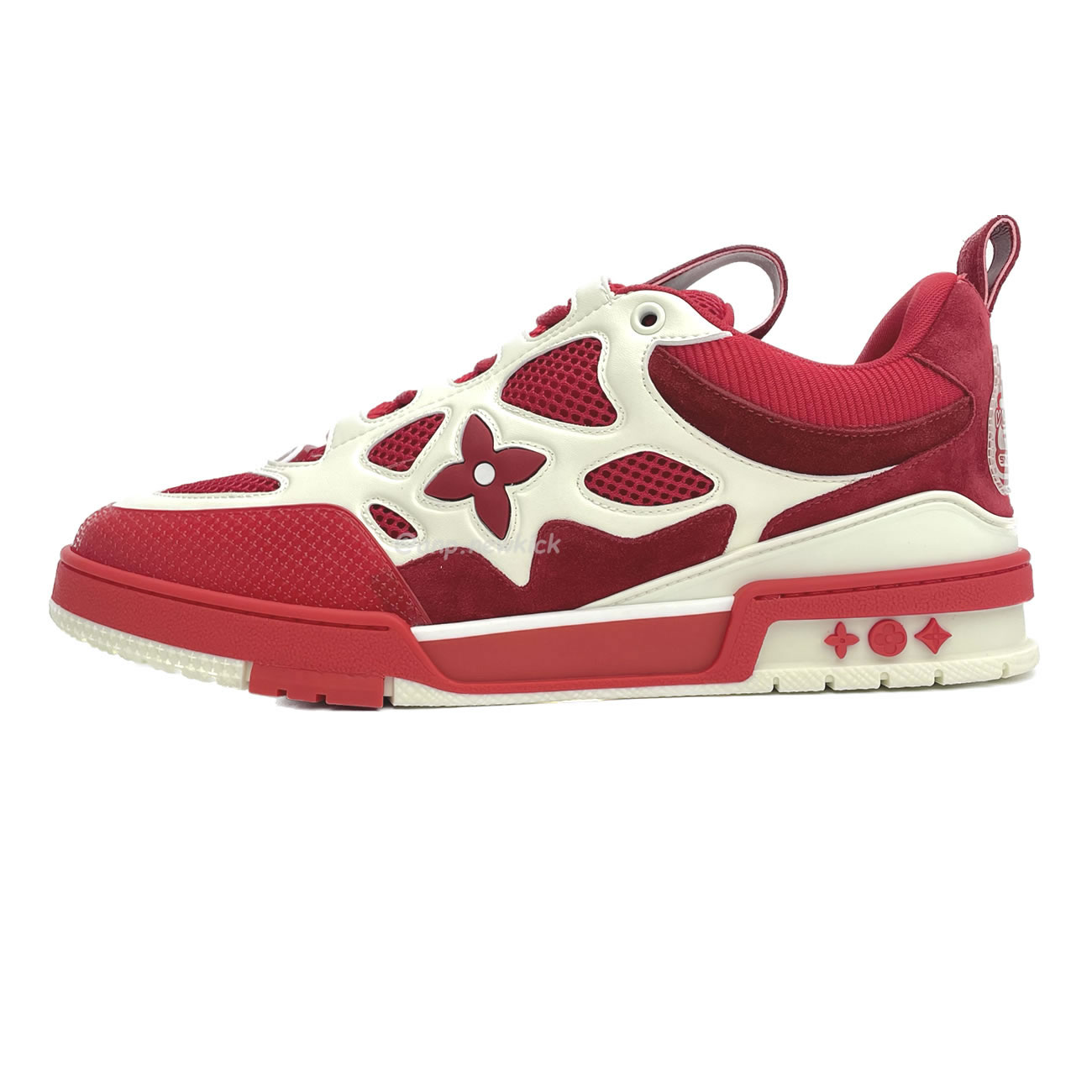 Louis Vuitton Lv Skate Sneaker Red White 1aars5 (1) - newkick.app