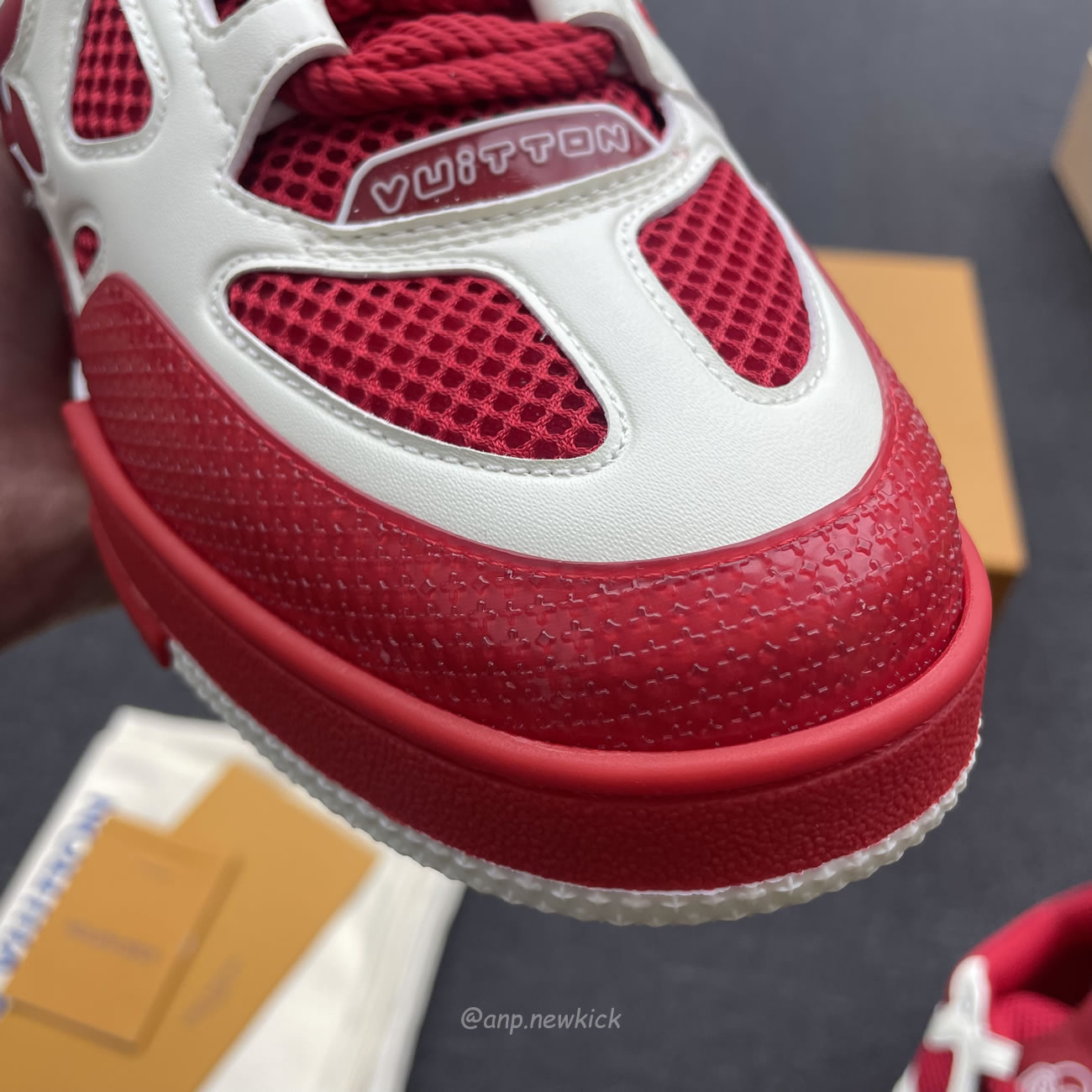 Louis Vuitton Lv Skate Sneaker Red White 1aars5 (4) - newkick.app