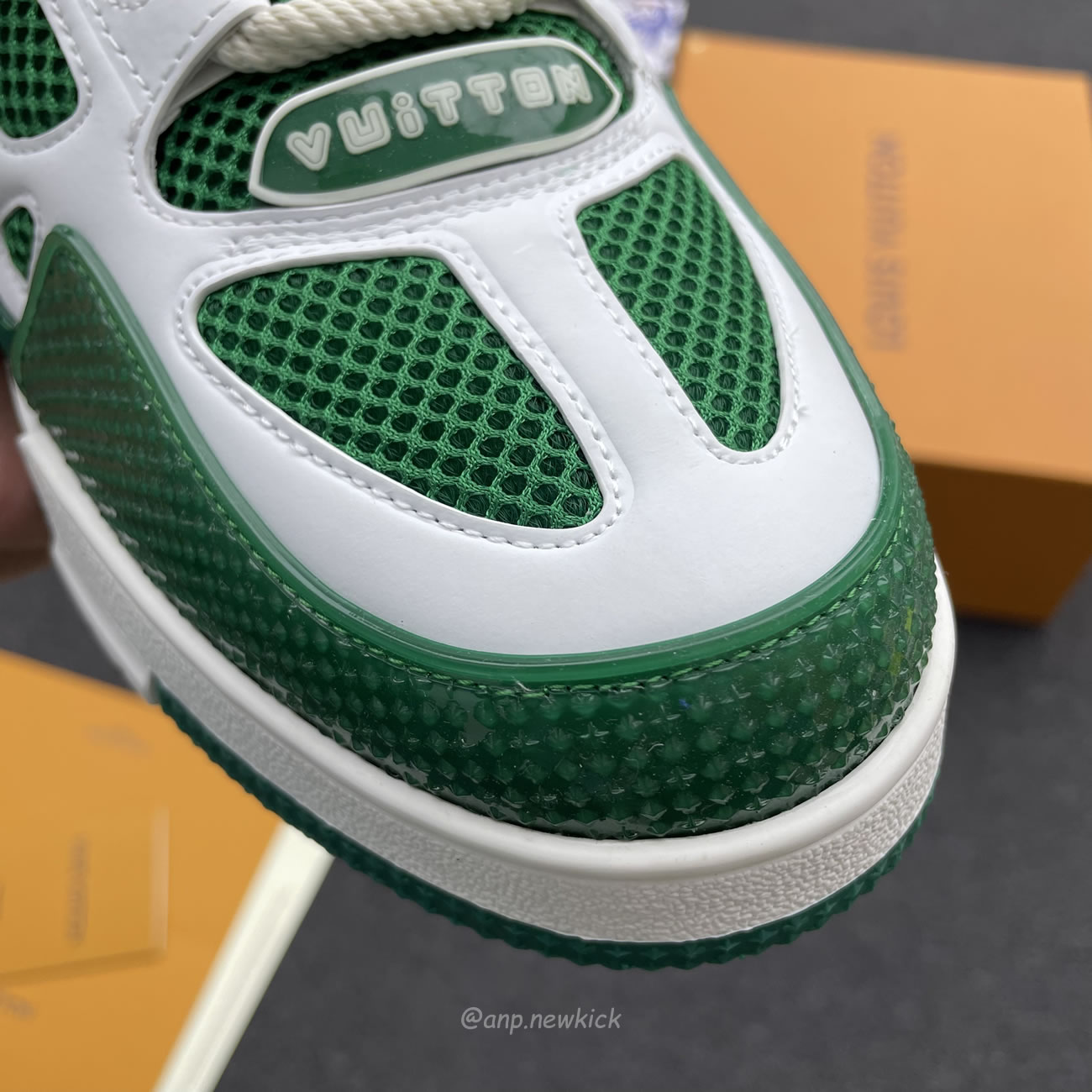 Louis Vuitton Lv Skate Sneaker Green White 1ac520 (9) - newkick.app