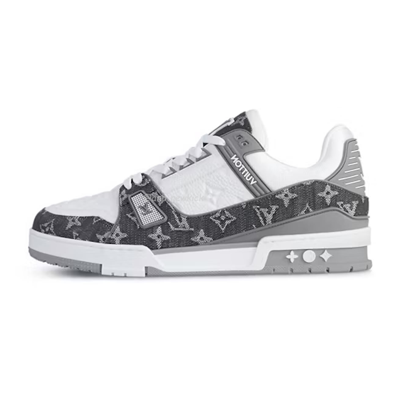 Louis Vuitton Trainer Monogram Denim Grey White 1adf58 (1) - newkick.app