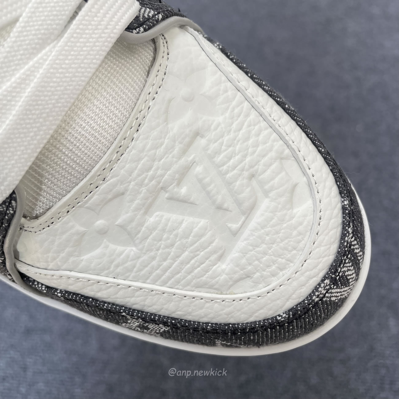 Louis Vuitton Trainer Monogram Denim Grey White 1adf58 (6) - newkick.app