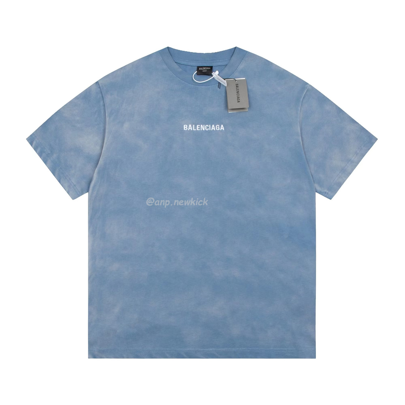 Balenciaga 24ss Letter Logo Printing Short Sleeve Retro T Shirt (1) - newkick.app