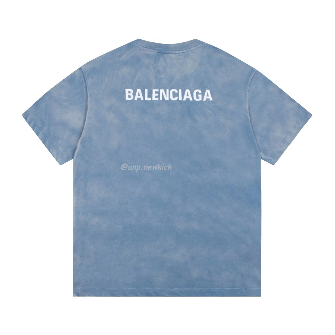 Balenciaga 24ss Letter Logo Printing Short Sleeve Retro T Shirt (5) - newkick.app