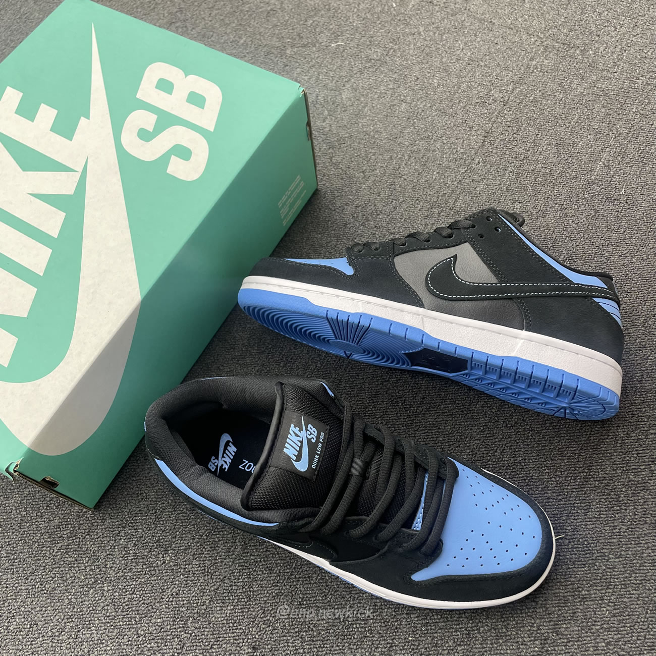 Nike Sb Dunk Low Black University Blue 304292 048 (10) - newkick.app