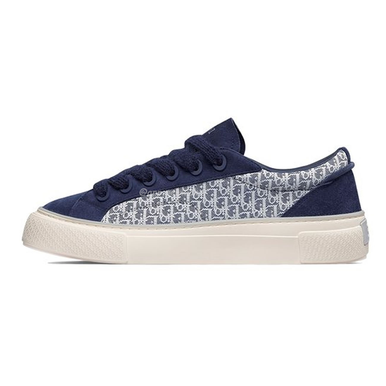 Dior B33 Sneaker Navy Blue Oblique Jacquard 3sn303zwn H559 (1) - newkick.app