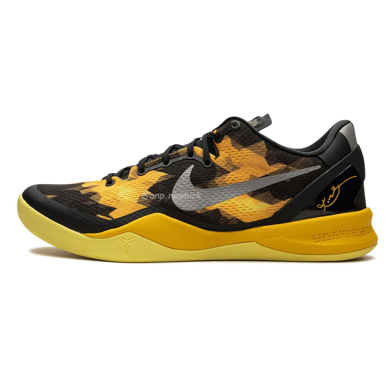 Nike Kobe 8 Xdr Black Yellow 555286‑077 (10) - newkick.app