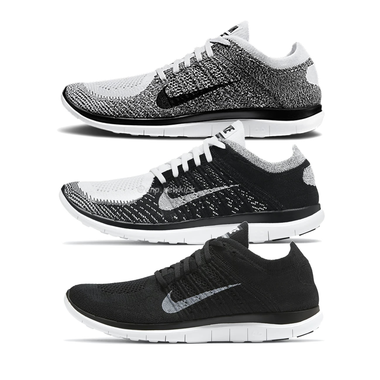 Nike Free 4.0 Flyknit White Black 631050 100 (1) - newkick.app