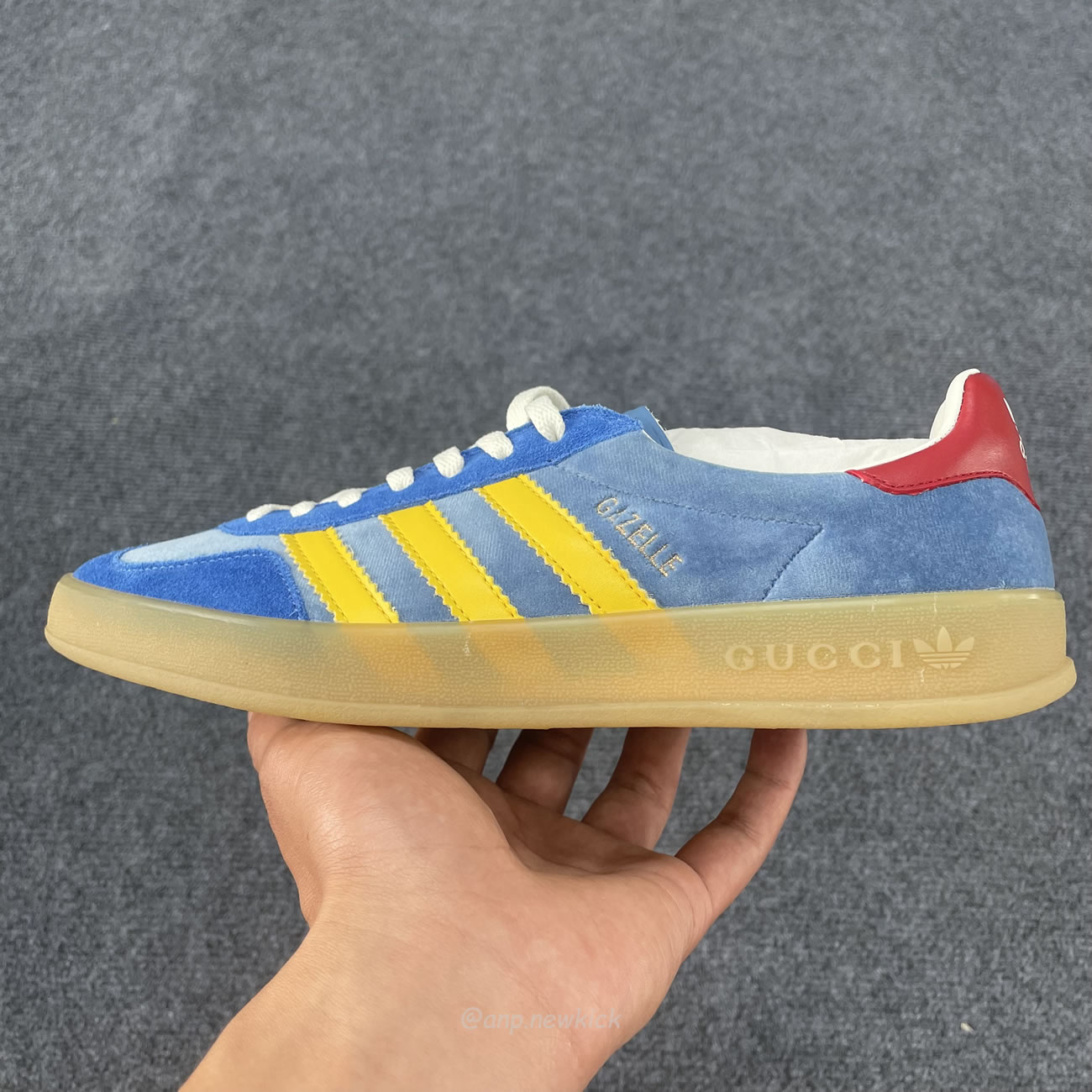 Adidas X Gucci Gazelle Blue 7078489stu04860 (8) - newkick.app