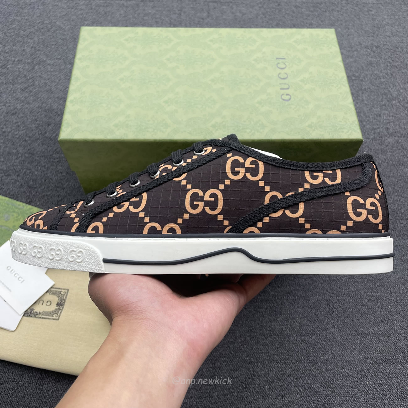 Gucci Ripstop Tennis Brown 771461 Factd 8644 (4) - newkick.app