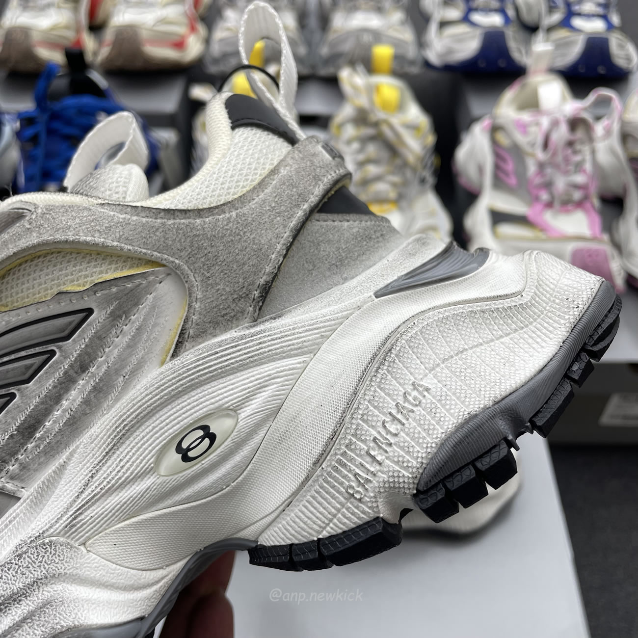 Balenciaga Cargo Sneaker Grey Black Yellow White Gery Pink Yellow Blue Red (womens) 784341 W2mv6 0328 (4) - newkick.app