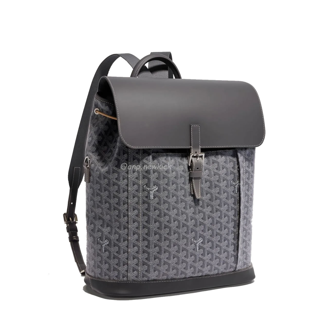 Goyard Artois Alpin Medium Backpack Blacknatural Black Grey Navy Green (9) - newkick.app