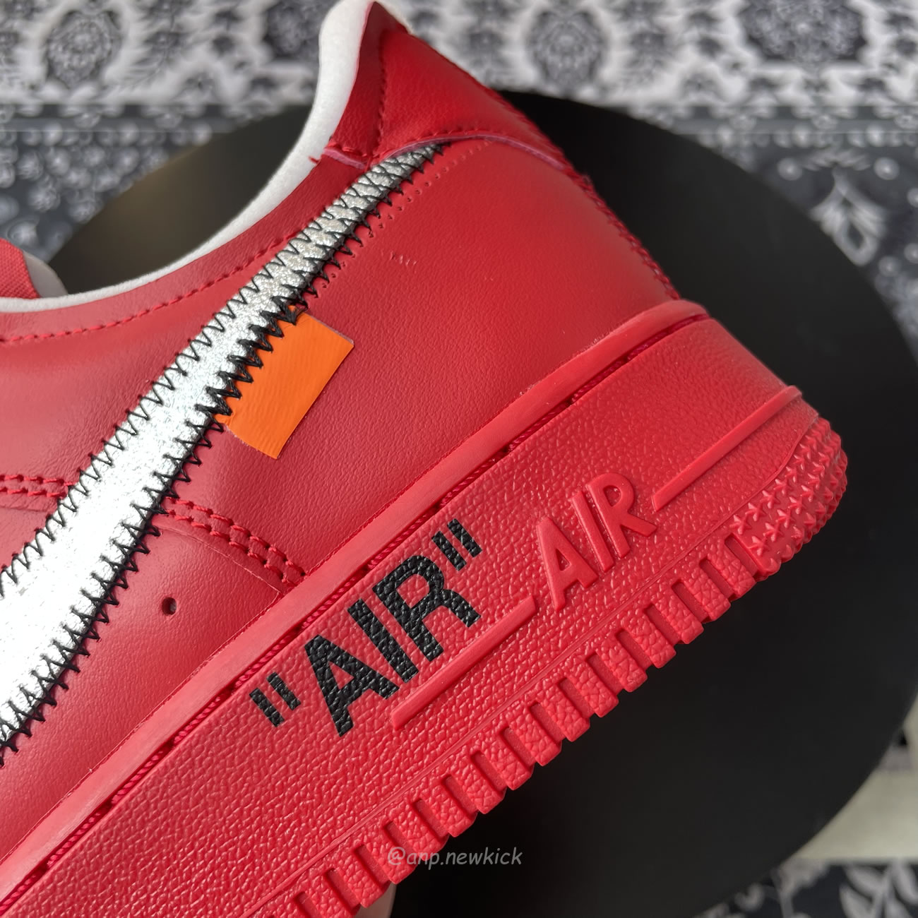 Nike Air Force 1 Low Off White Red Ao4297 600 (4) - newkick.app