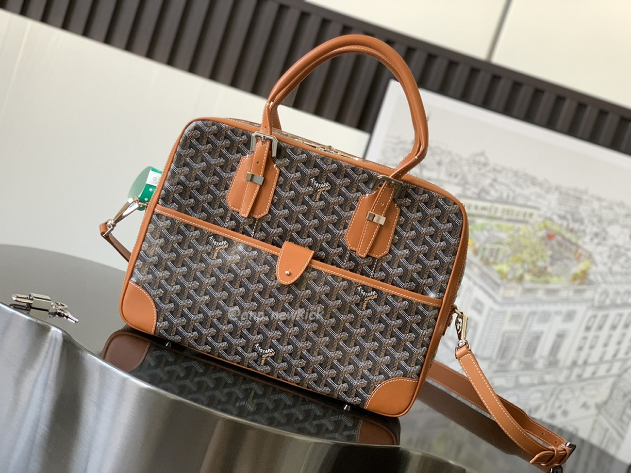 Goyard Ambassade Medium Size Briefcase (7) - newkick.app