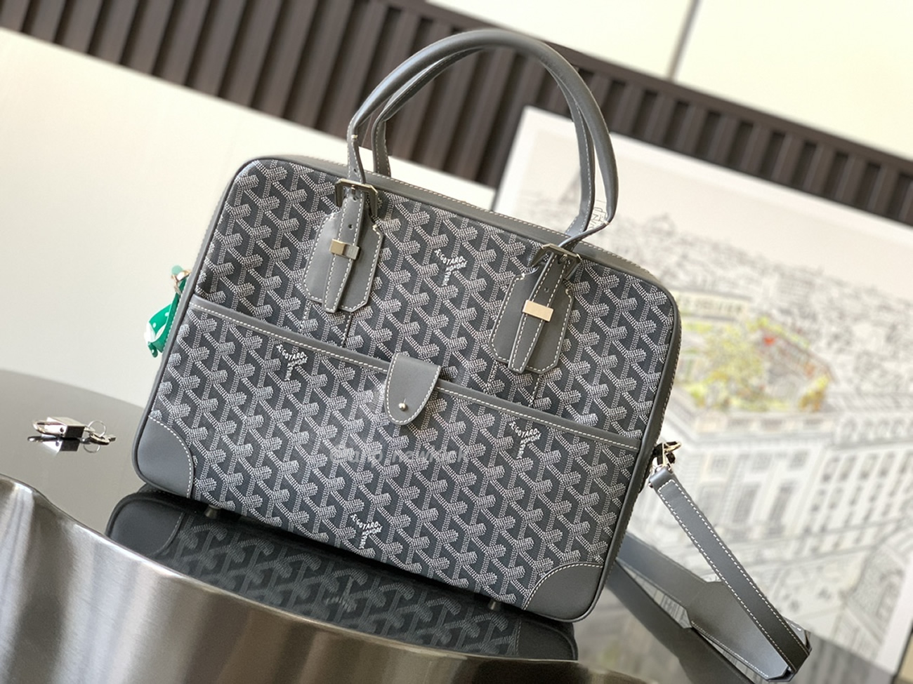 Goyard Ambassade Medium Size Briefcase (9) - newkick.app