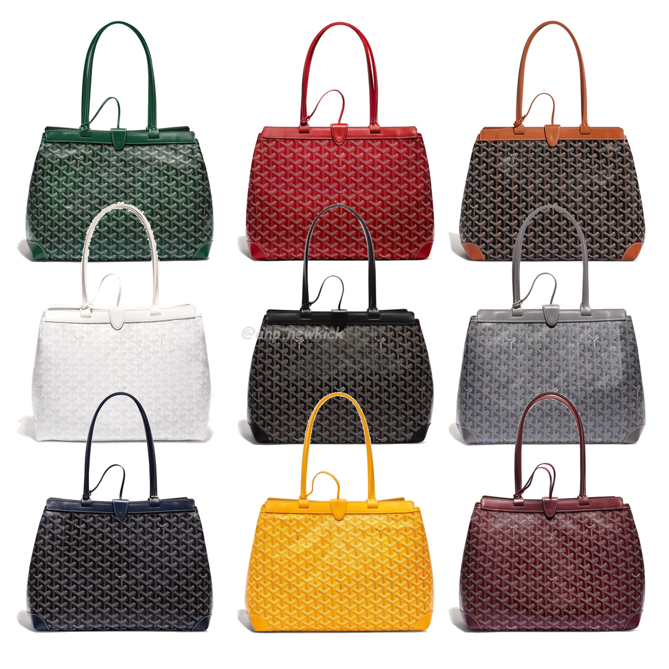 Goyard Bellechasse Biaude Tote Bag Blacknatural Black Grey Navy White Green Yellow Red Burgundy (1) - newkick.app