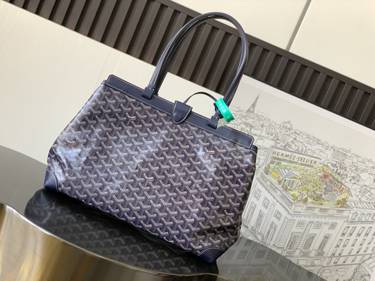 Goyard Bellechasse Biaude Tote Bag Blacknatural Black Grey Navy White Green Yellow Red Burgundy (18) - newkick.app