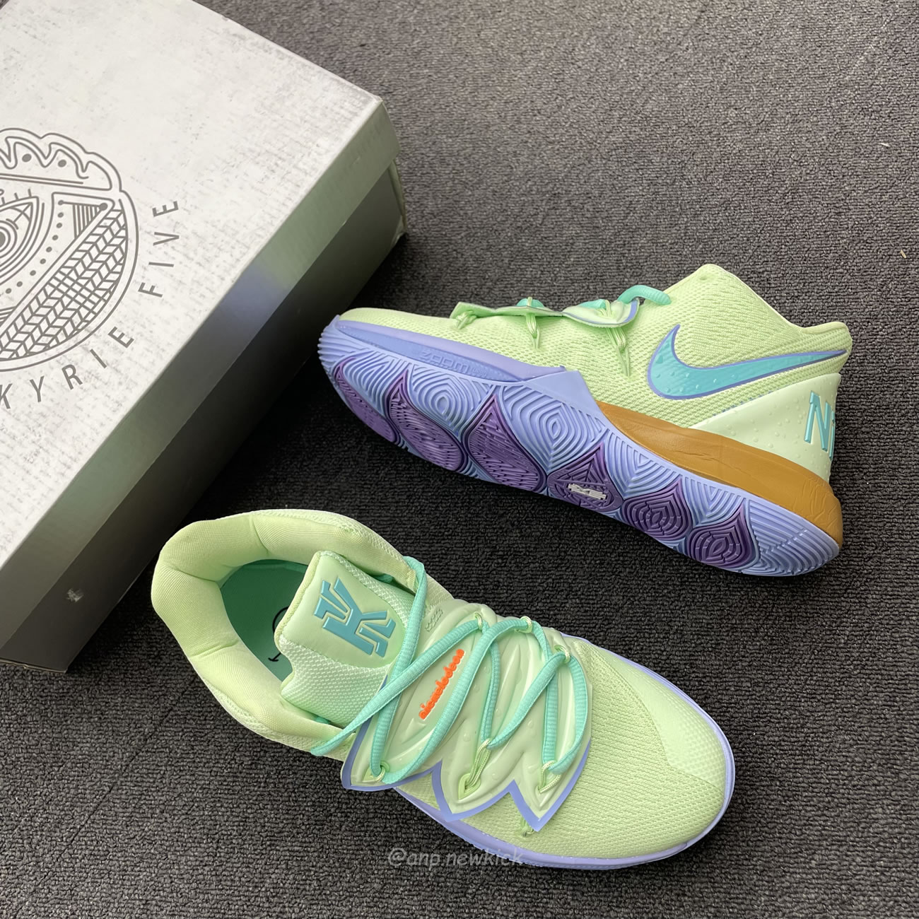 Nike Kyrie 5 Spongebob Squidward Patrick Cj6951 300 Cj6950 600 (23) - newkick.app