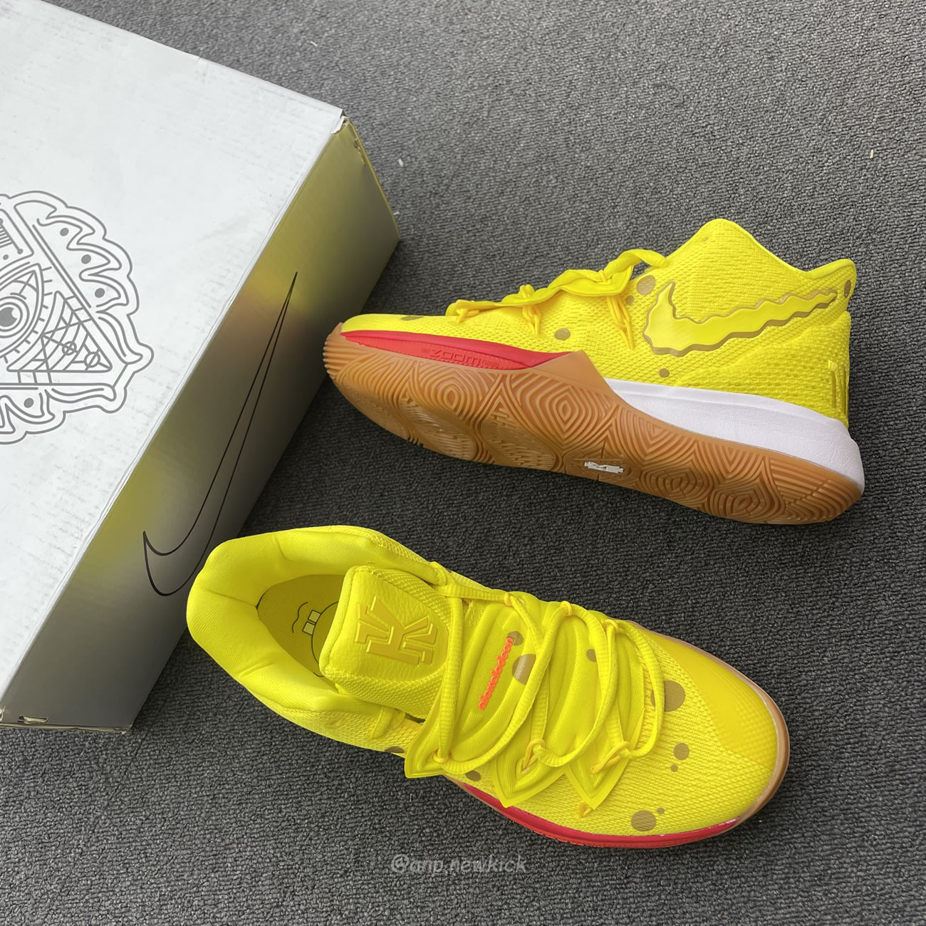 Nike Kyrie 5 Spongebob Squidward Patrick Cj6951 300 Cj6950 600 (36) - newkick.app