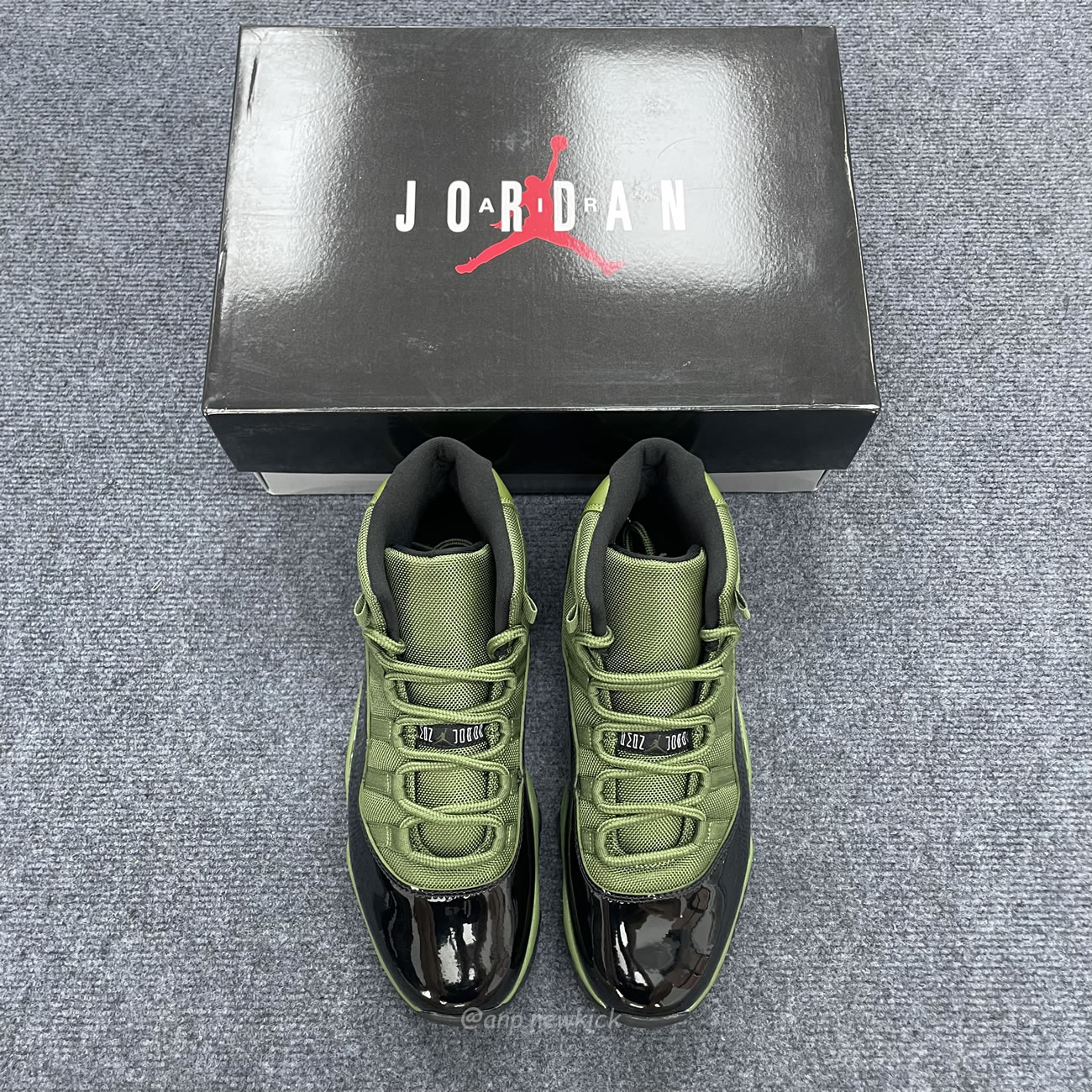 Air Jordan 11 Retro Army Green Black Ct8012 300 (2) - newkick.app