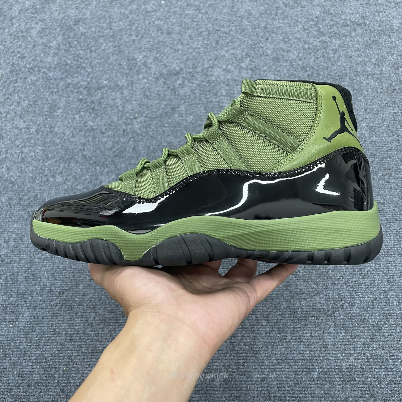 Air Jordan 11 Retro Army Green Black Ct8012 300 (5) - newkick.app