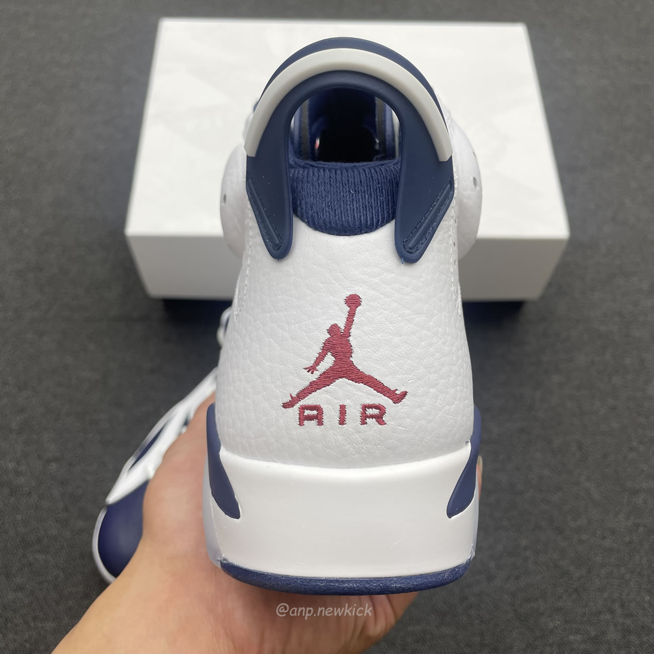 Air Jordan 6 Retro White Navy Red Ct8529 164 (4) - newkick.app