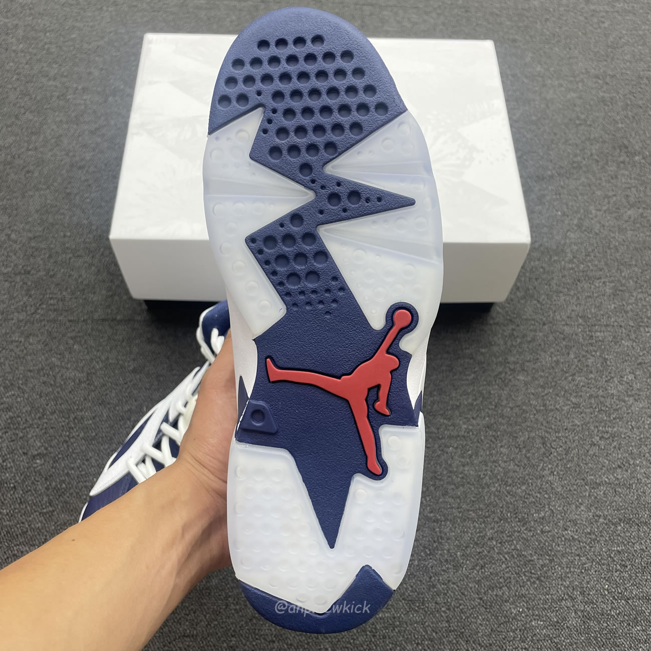 Air Jordan 6 Retro White Navy Red Ct8529 164 (5) - newkick.app