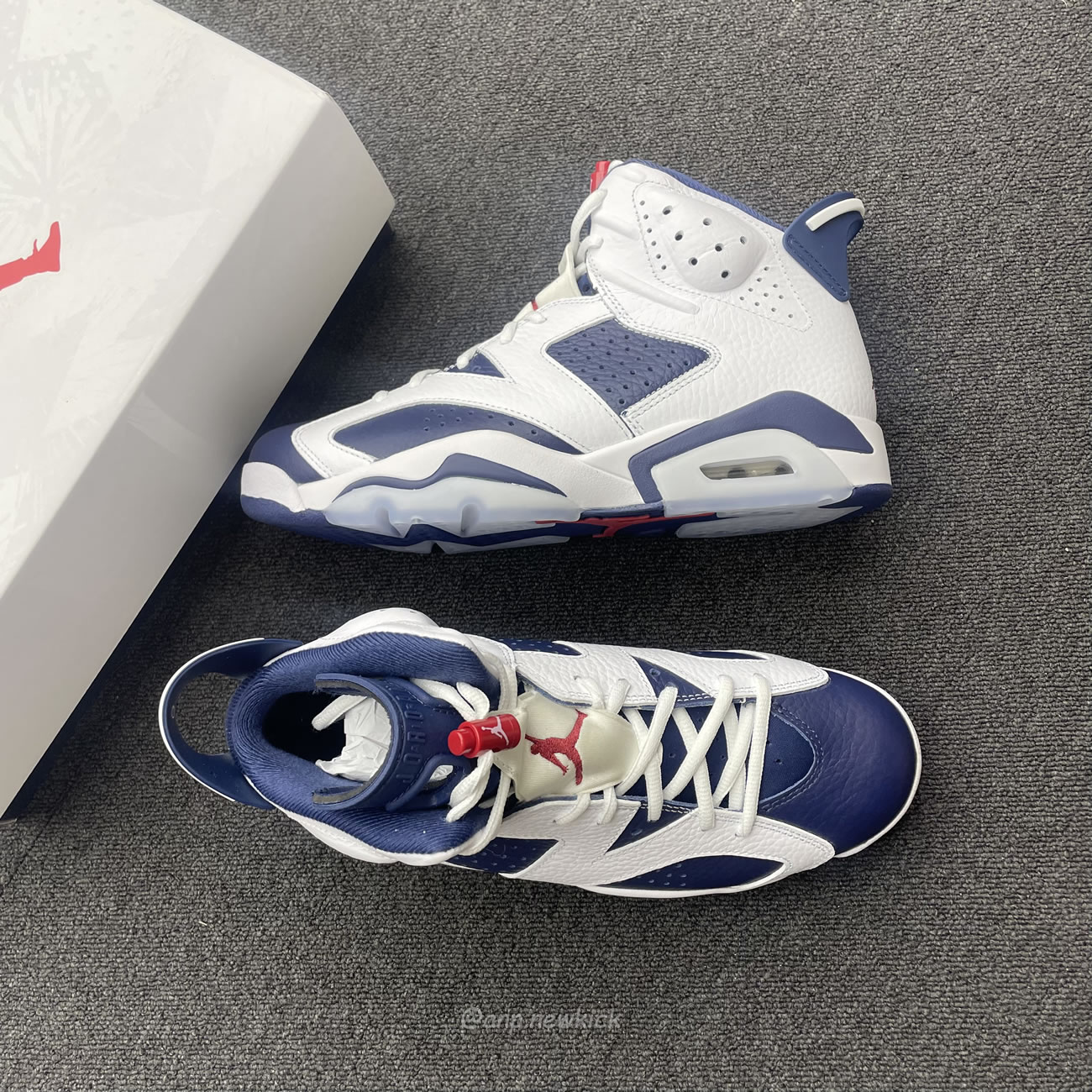 Air Jordan 6 Retro White Navy Red Ct8529 164 (8) - newkick.app