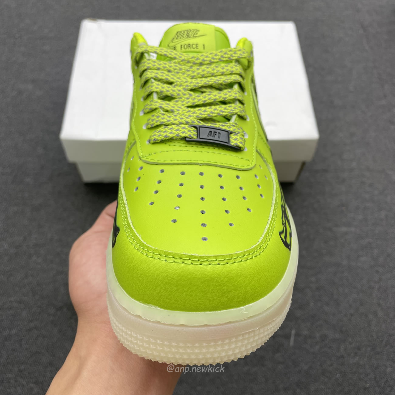 Air Nike Force 1 Qs Skeleton Green Black White Cw2288 111 (10) - newkick.app