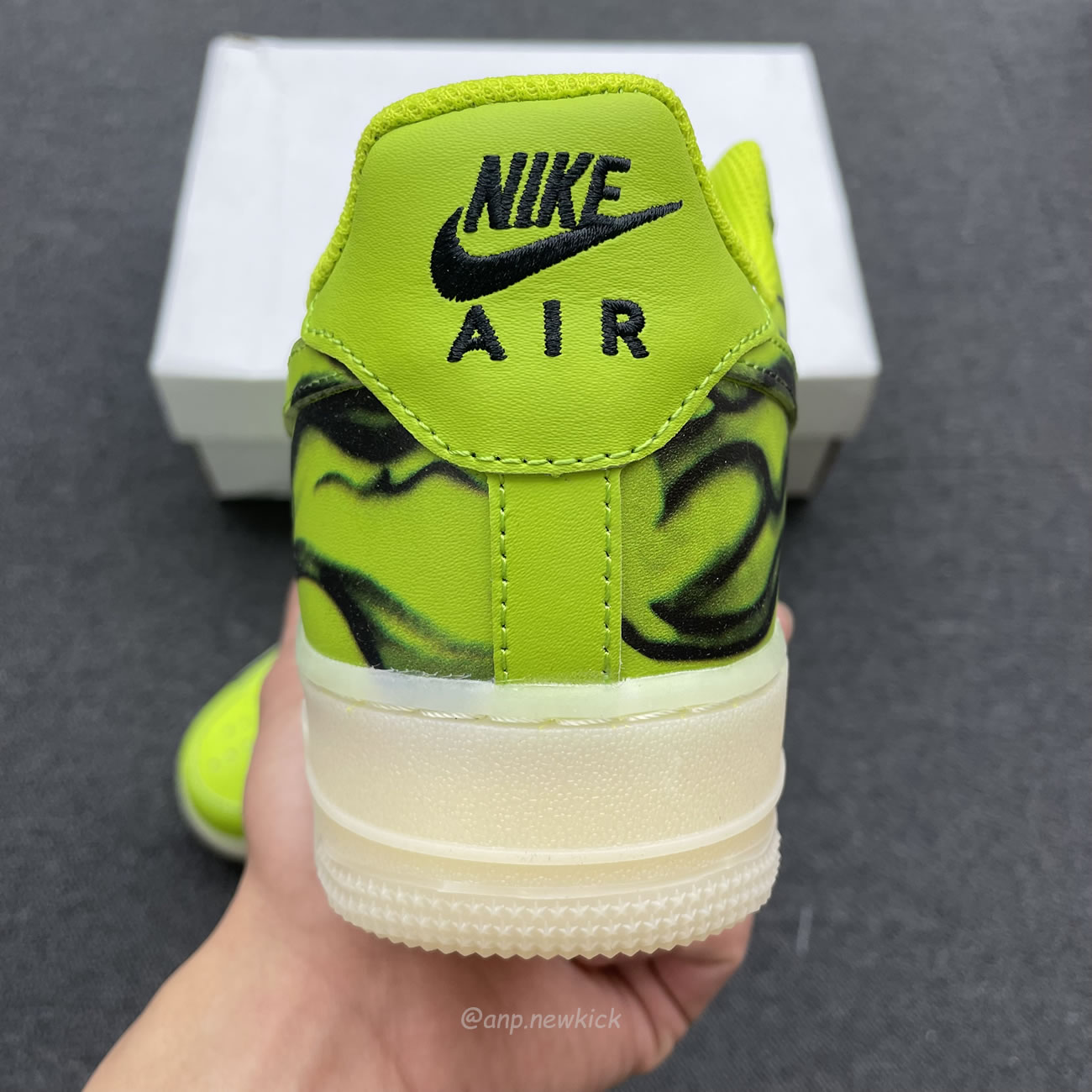 Air Nike Force 1 Qs Skeleton Green Black White Cw2288 111 (8) - newkick.app