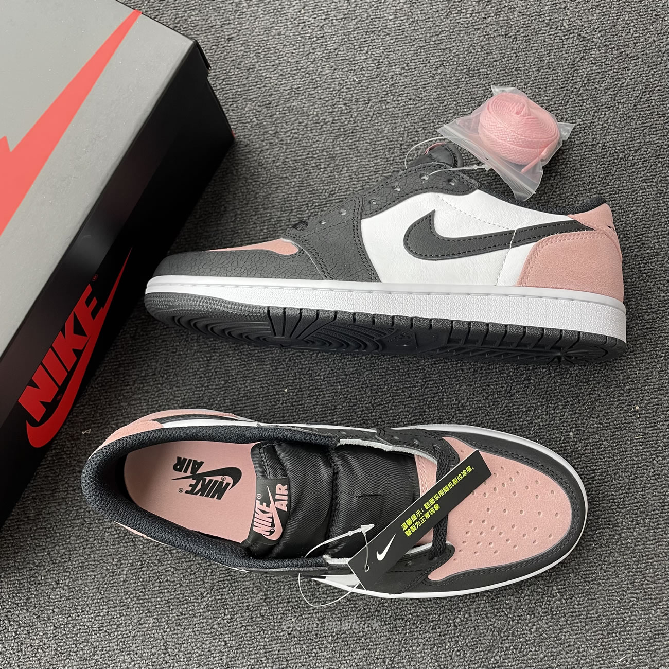 Air Jordan 1 Low Og Bleached Coral Cz0790 061 (5) - newkick.app