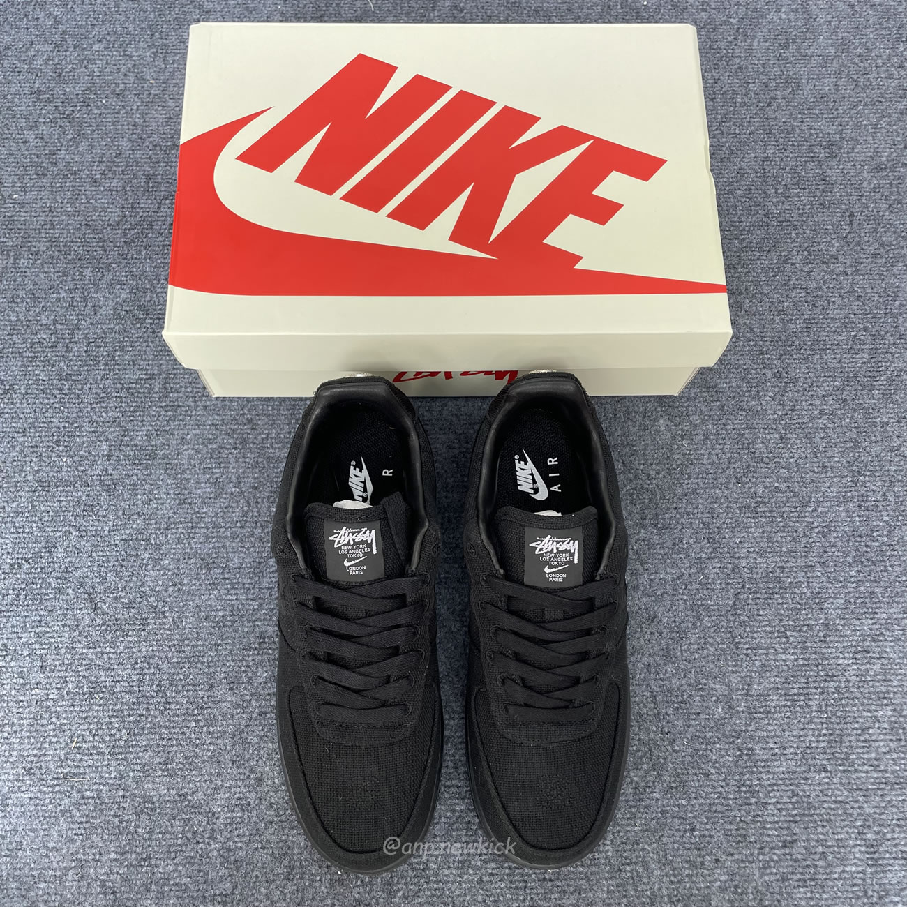 Nike Air Force 1 Low Stussy Black Cz9084 001 (7) - newkick.app