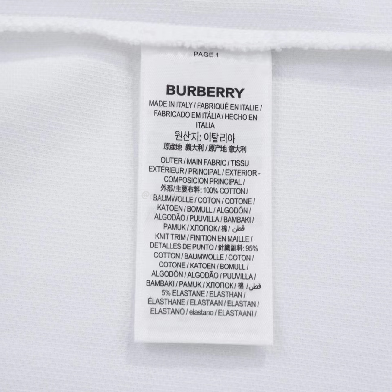 Burberry Polo Shirt Checkered White Black (7) - newkick.app