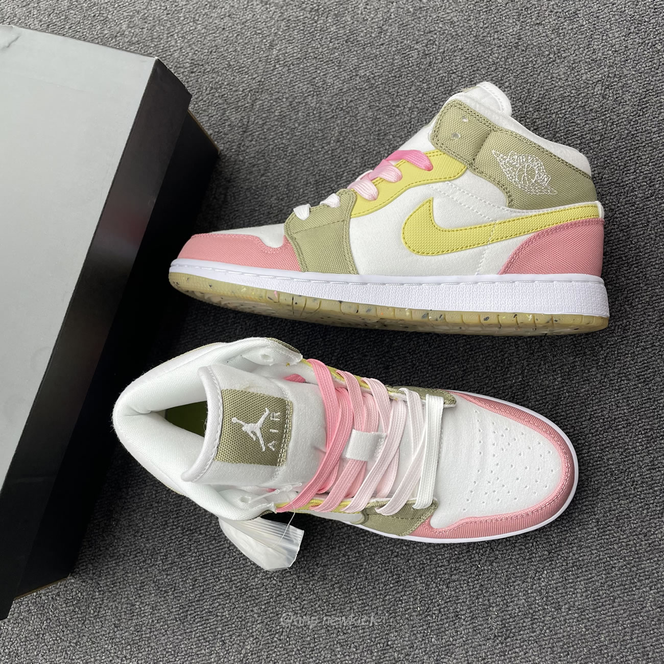 Air Jordan 1 Mid Se Pastel Vivid Green Grind Dj0338 100 (5) - newkick.app