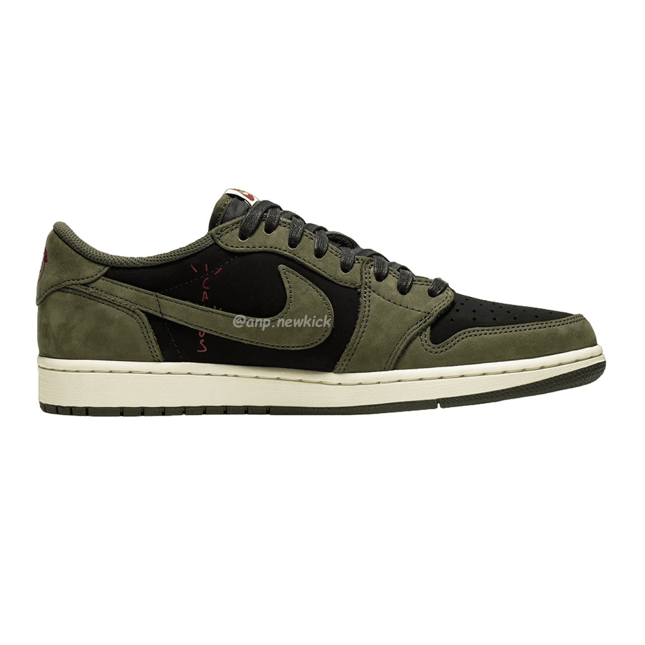 Travis Scott X Nike Air Jordan 1 Retro Low Og Sp Black Olive Dm7866 002 (10) - newkick.app